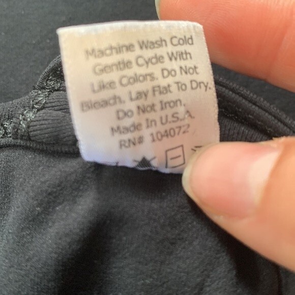 Bordeaux | Seamless Black Stretch Cami Tank Top Rhinestone Center OS - Picture 6 of 7